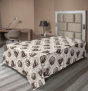Brun phoque, blanc / floral