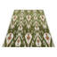 Rug & Kilim’S Contemporary Dhurrie Rug In Green With White & Pink Ikats Patterns