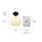 Jonny 1- Light Dimmable Black Semi Flush Mount-872543617