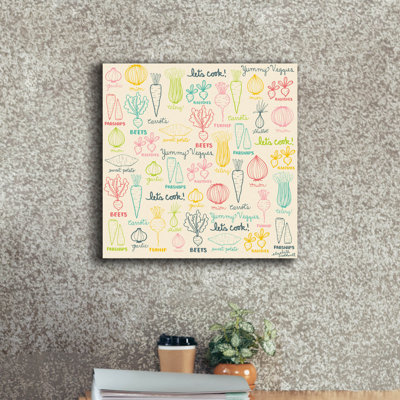 «Yummy Veggies» par Elizabeth Caldwell, art mural