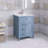 24'' Freestanding Single Sink Bathroom Vanity with Ceramic Top
