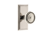 Grandeur Carré Plate Privacy with Soleil Door Knob