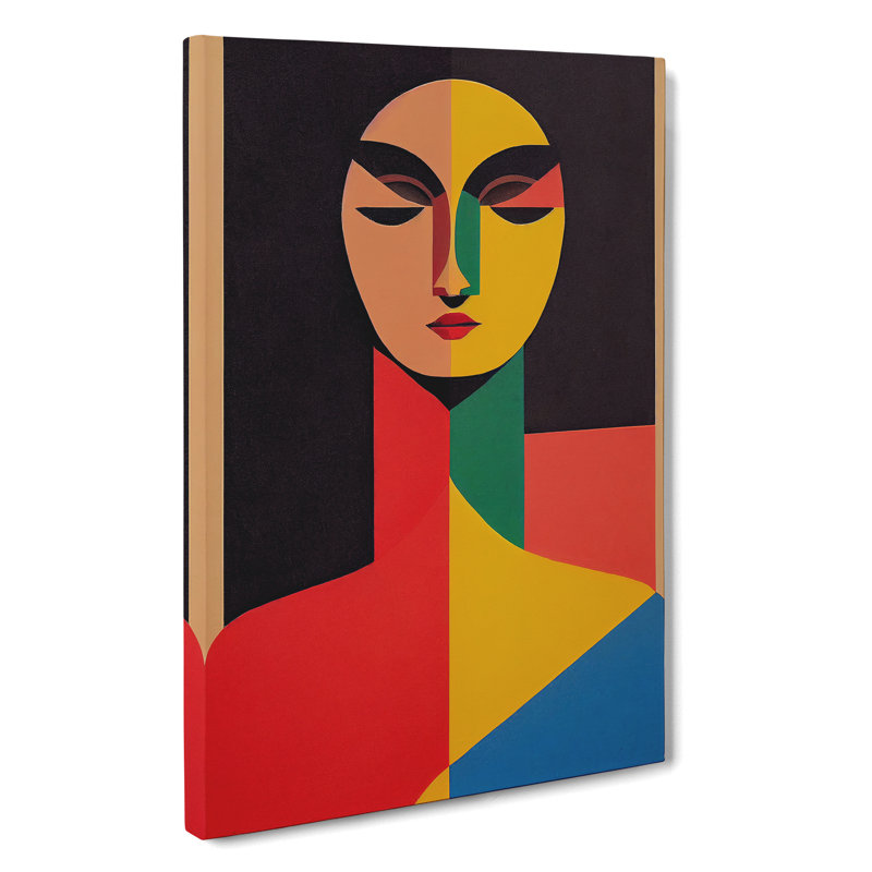Abstract Portrait Of A Woman No.7 - Wrapped Canvas, 50cm H x 35cm W x 3cm D