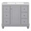 Meuble-lavabo simple 36,01 po avec plateau Gavrich