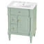 Meuble-lavabo autoportant de 24 po avec tiroir rabattable-124573673-124573675