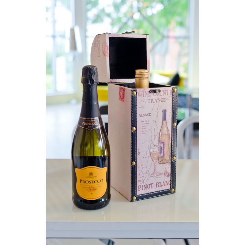 Accomac Tabletop Wine Bottle Rack in Pink