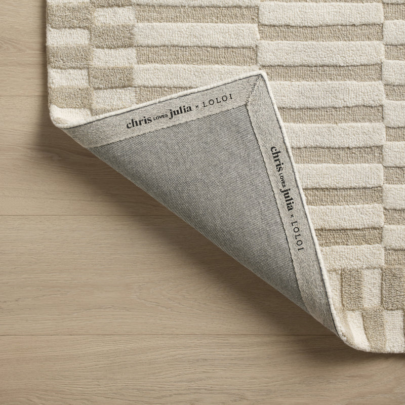Chris Loves Julia x Loloi Bradley Ivory / Beige Area Rug, Rectangle 7'9" x 9'9"