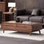 Table basse moderne et minimaliste en bois massif avec rangement-1878691932