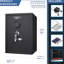 1.45 Cubic Ft Black Steel Safe With Digital Keypad And Lock Out Protection Large Safe, Black, Electronic Battery Alert System