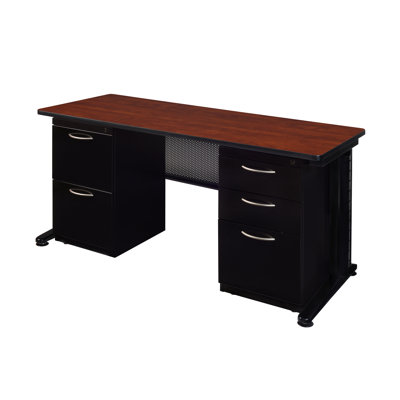 Bureau pour enseignant Nevjana Fusion avec tiroir à double caisson
