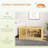 Versatile Wooden Hamster Cage with Multiple Play Features and Easy Maintenance