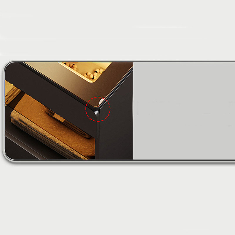Armoire de rangement à bijoux, Noir, noir, noir, noir