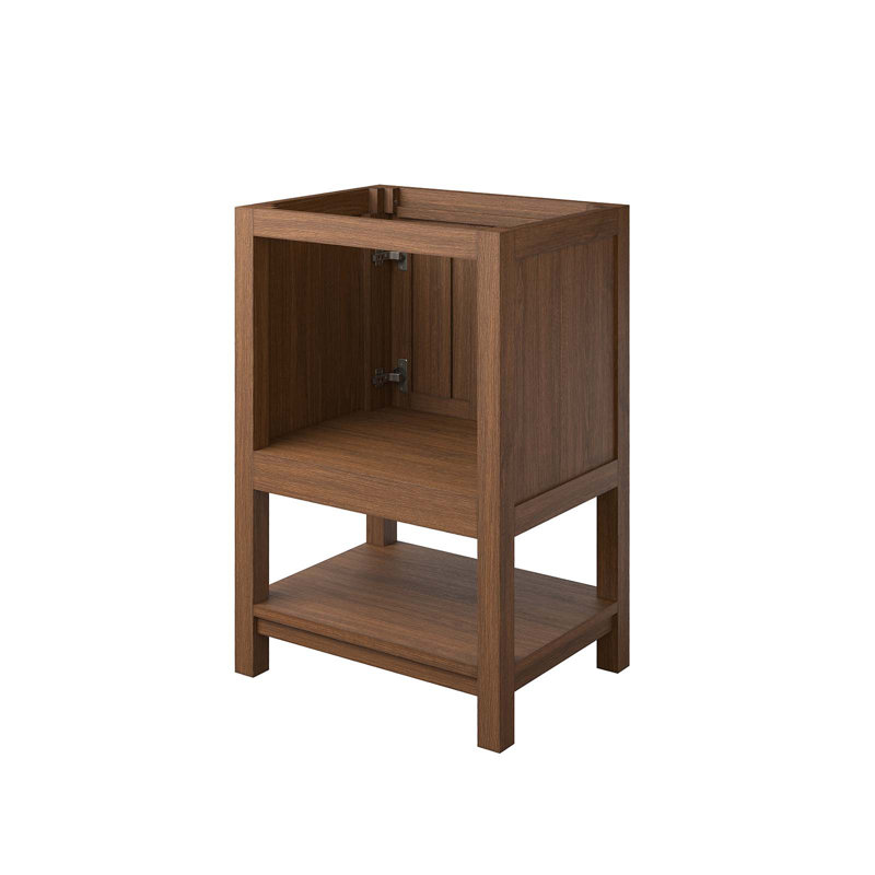 Ashlyn 24" Walnut Wood Bathroom Vanity Cabinet