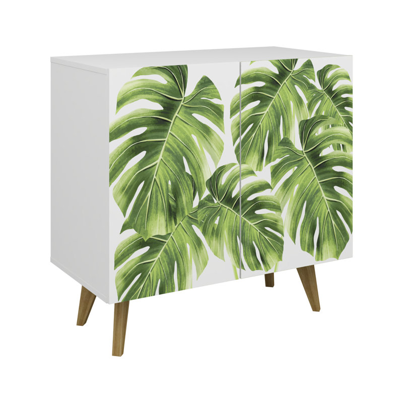 Bostyn Art 2 Door Accent Cabinet, Leaf