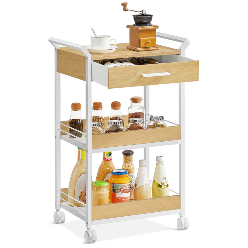 Amirr 70.5cm H x 46.2cm W Utility Cart, White