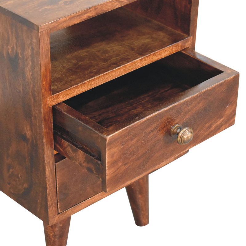 30cm W Solid Wood Bedside Table