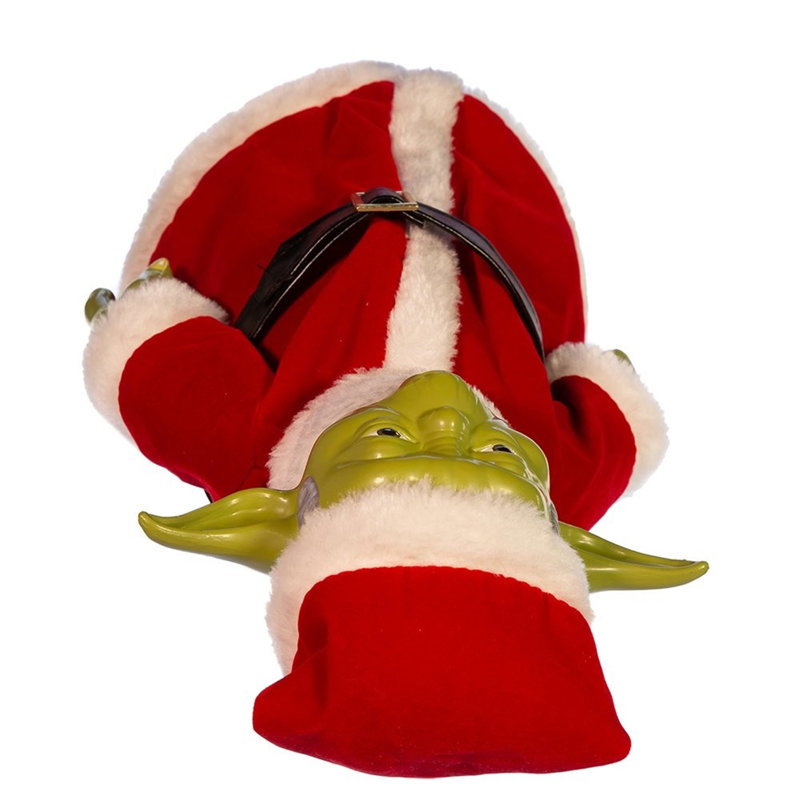 Classic Yoda Santa Suit Christmas Tree Topper, 10-Inch