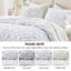 Ensembles de literie avec couette texturÃ©e, en microfibre, style shabby chic pour toutes les saisons