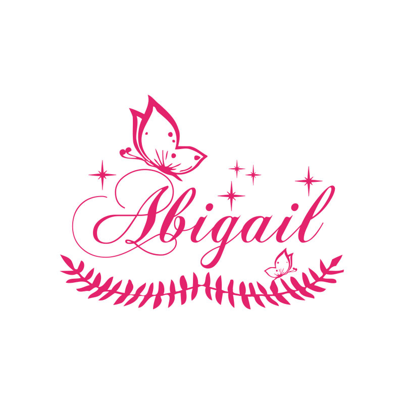 Adhésif décoratif nom personnalisé, Oui, Rose vif