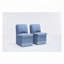 Chaise rembourrée en lin sans accoudoirs-920662613