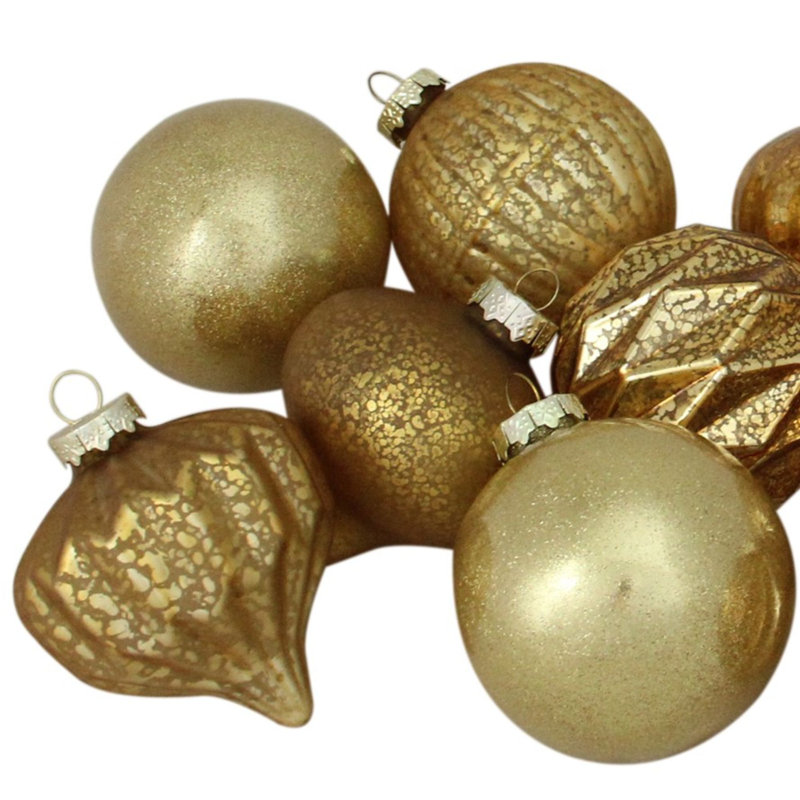 Ensemble d'ornement de Noël 12 carats, Or