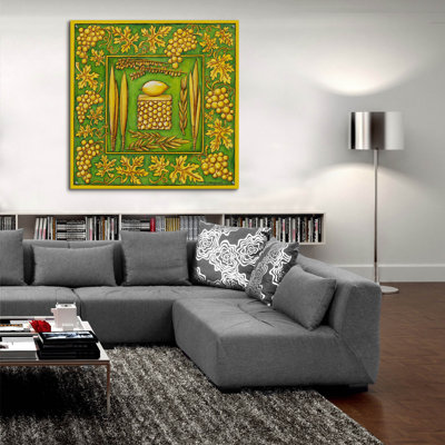Art mural en verre rouge «Red Year Barrel Studio®» par Andrea Strongwater