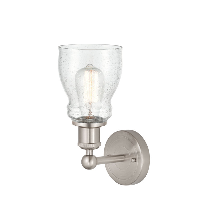 Cascades Armed Sconce, Seedy, Brushed Satin Nickel