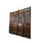 Asian Classic Stained Wood Pivot Screen Door