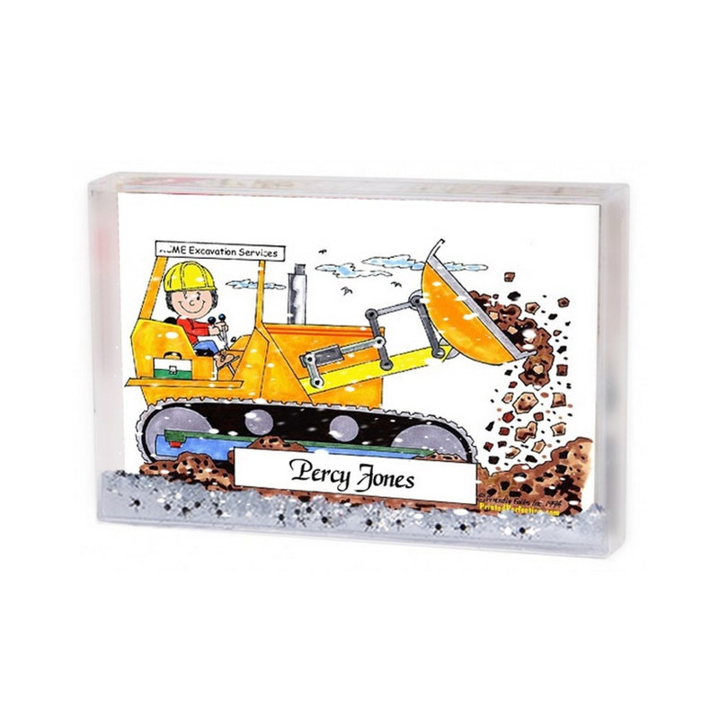 Cadre de bulldozer personnalisé - cadre de boule à neige MINI femelle 2,5 po x 3,75 po, Oui