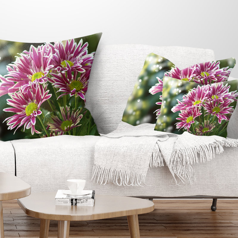 Housse et insert de coussin floral Floral Chrysanthemum