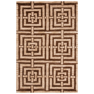 Secaucus Hand Tufted Wool Geometric Rug