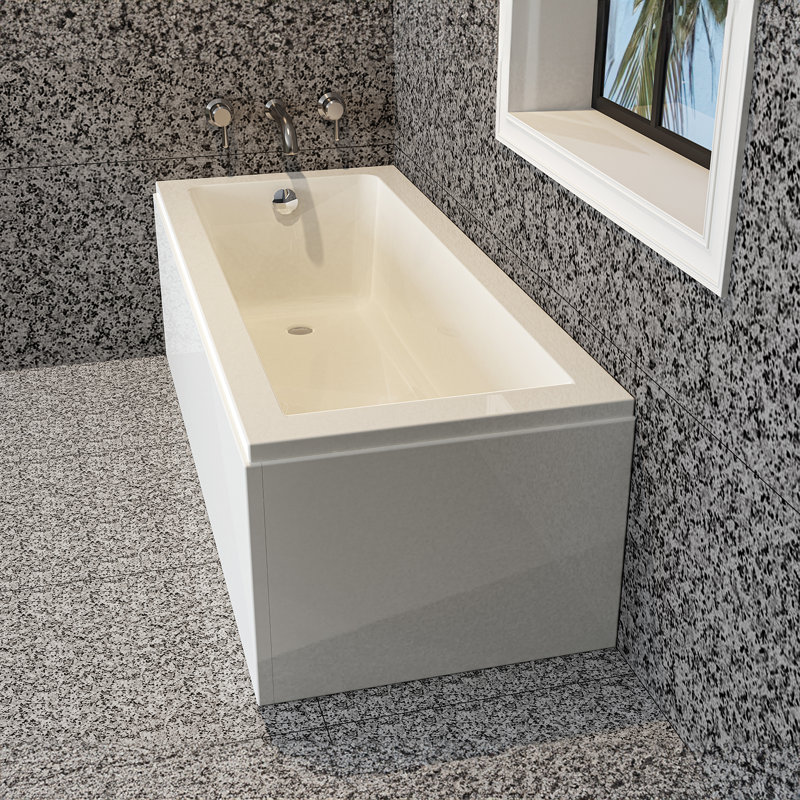 Square Single-Ended ABS Bathtub
