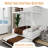 Durable Square Tube Iron Bunk Bed Featuring Safety Rails, Modern Minimalist Look, Ideal For Kids Room, Guest Room Or Shared Space, Easy Assembly & Long - Lasting Performance-Full Size: 137cm × 190cm-1223131892