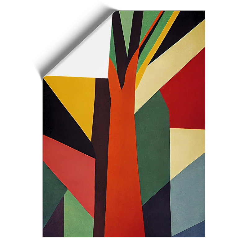Bold Abstract Tree No.5 - Wall Art, Paper, 42cm H x 29.7cm W, No Matte