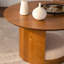 Table basse ronde en bois 31,5 po avec 3 tabourets gigognes en tissu Teddy, ensemble de table centrale multifonctionnel avec rangement caché pour le salon