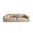 Creamy white Genuine Leather Modular Sofa-625963543