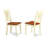 5-Piece Buttermilk and Cherry Solid Wood Top - Dining Room Set - Seats 4-220232990