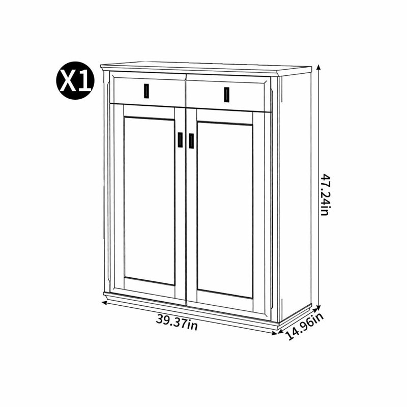 Chinese-style floor-standing shoe cabinet