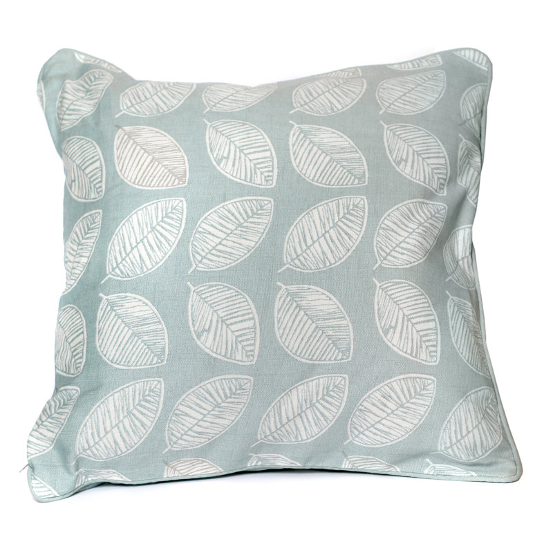 Delft Floral Square Cushion Cover, Light Blue