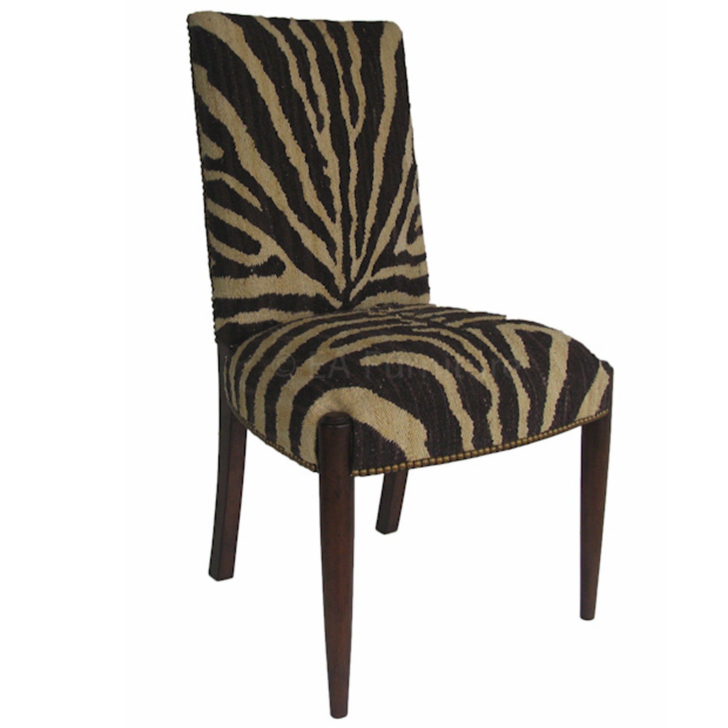 Zebra print best sale dining chairs