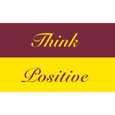 Paillasson d’intérieur antidérapant Think positive