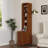 End Table With 3 Drawers, Corner Table With 4 Open Shelves, Tall Side Table For Bedroom And Corner