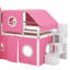 Lit mezzanine double avec tente et tour-485003283