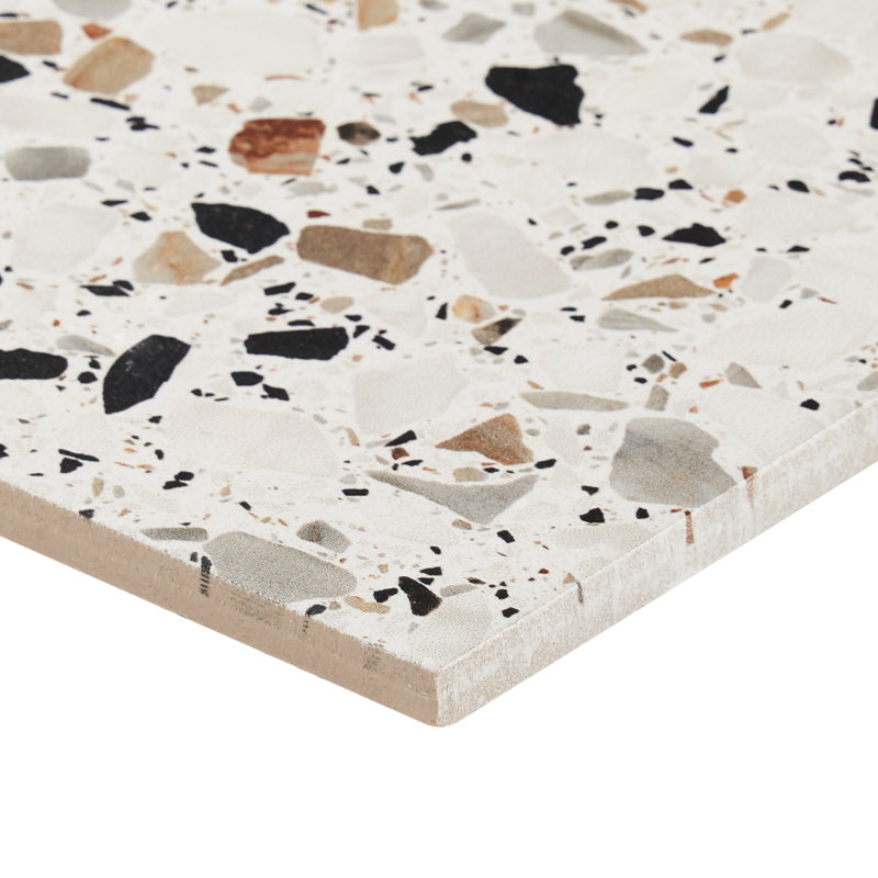 Carrelage de sol et de mur en porcelaine mate 7,87 po x 7,87 po Grist (caisse de 12,48 pieds carrés / caisse), Gris clair