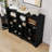 24 Shoe Console,Modern Shoe Cabinet Storage With Curved Base,Versatile Sideboard-200498638