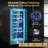 14.96 Inch 30 Bottle Dual Zone Wine Refrigerator Mini Wine Cooler Built-in and Freestanding with Built-In Light and 2 Type Handle Classic Series