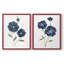 Coquelicots bleus - reproduction encadrée de qualité supérieure - prête à être accrochée - aucun clou requis - aucun clou requis-671805633-671805645
