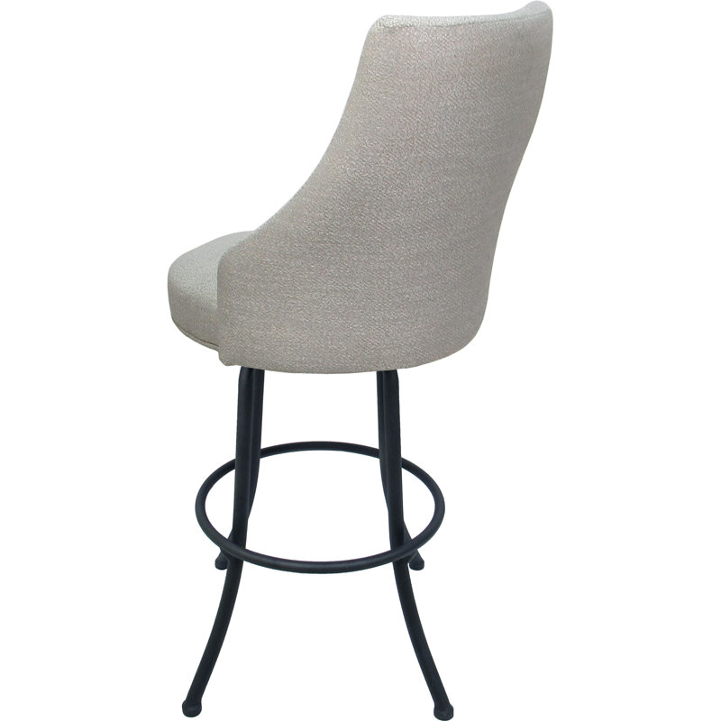 Tabouret de bar pivotant en métal ou très grand tabouret, Gris, Tabouret de comptoir (siège d'une hauteur de 26 p