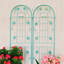 Ensemble de 2 treillis de jardin en métal 71 po x 19,7 po antirouille pour plantes grimpantes, fleurs, légumes, facile à assembler-1887547803