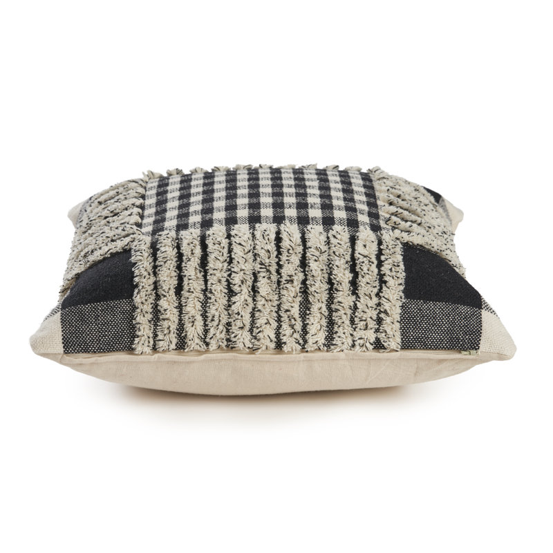 Pinstripe Cotton Throw Pillow